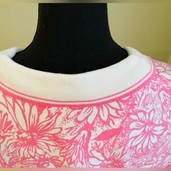 TALBOTS Pink White Casual Shirt Dress Size S - Picture 6 of 10